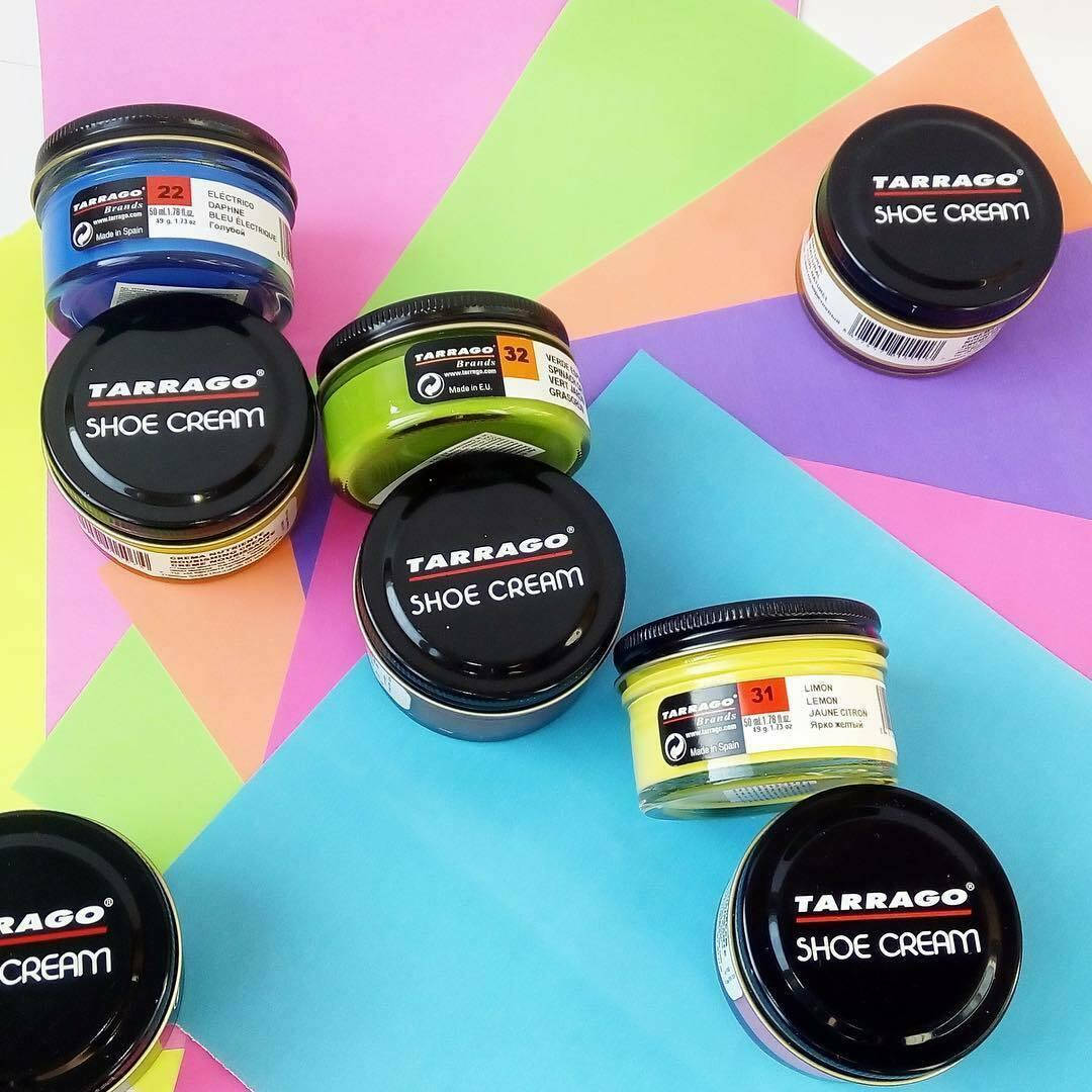 

Крем для обуви Tarrago Shoe Cream, 50 мл (99 цветов на выбор), Белый