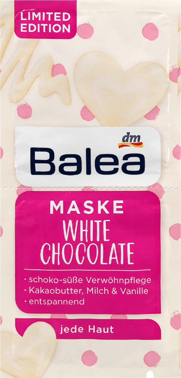 

Маска для лица Balea Maske White Chocolate, 2st. х 8 ml.