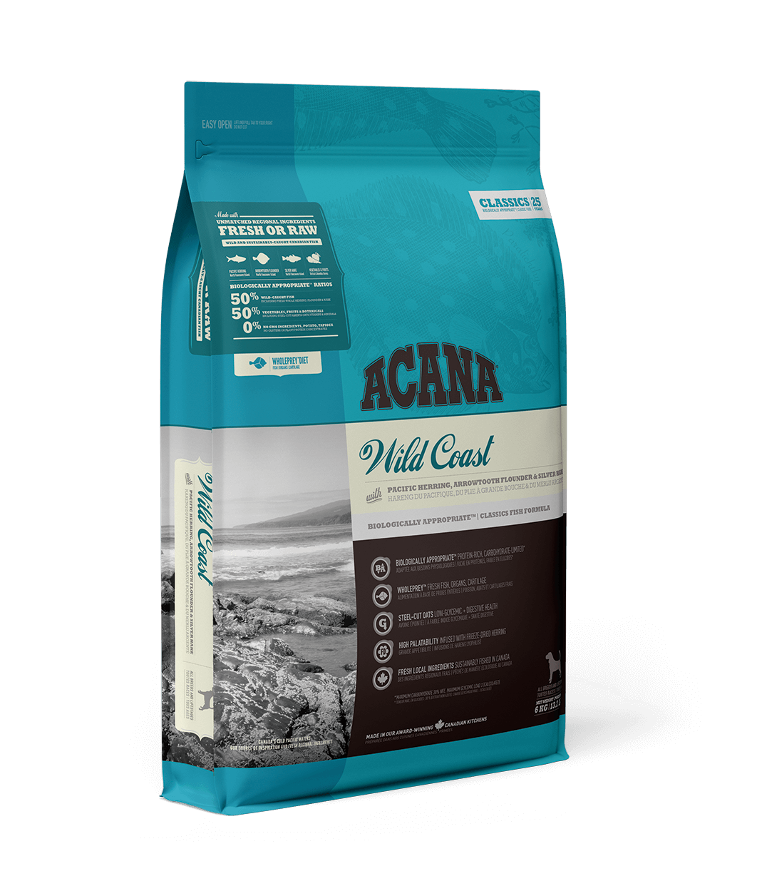 

Acana (Акана) Wild Coast (Рыба) - корм для взрослых собак всех пород 17 кг