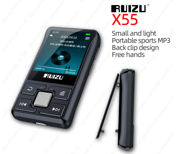 

MP3 плеер + Bluetooth "RUIZU X55".Маленький мр3!