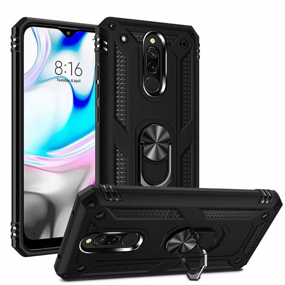 

Чехол Shield для Xiaomi Redmi 8 Бампер противоударный Black, Черный