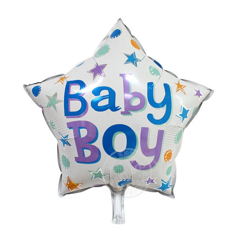 

Шар фольгированный звезда Baby Boy (Китай), Разные цвета