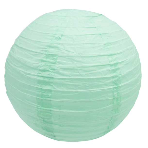 

Бумажный подвесной декор плиссе 30 см мятный