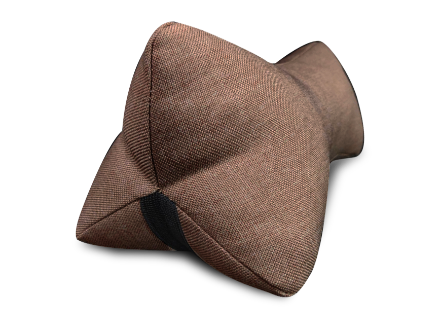 

Подушка Косточка для шеи коричневая Coverbag, Коричневый
