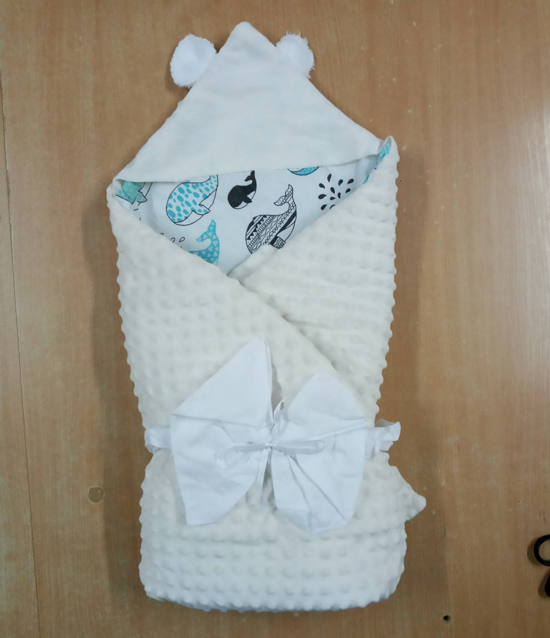 

Конверт-одеяло для новорожденного БЕЖЕВЫЙ, Белый