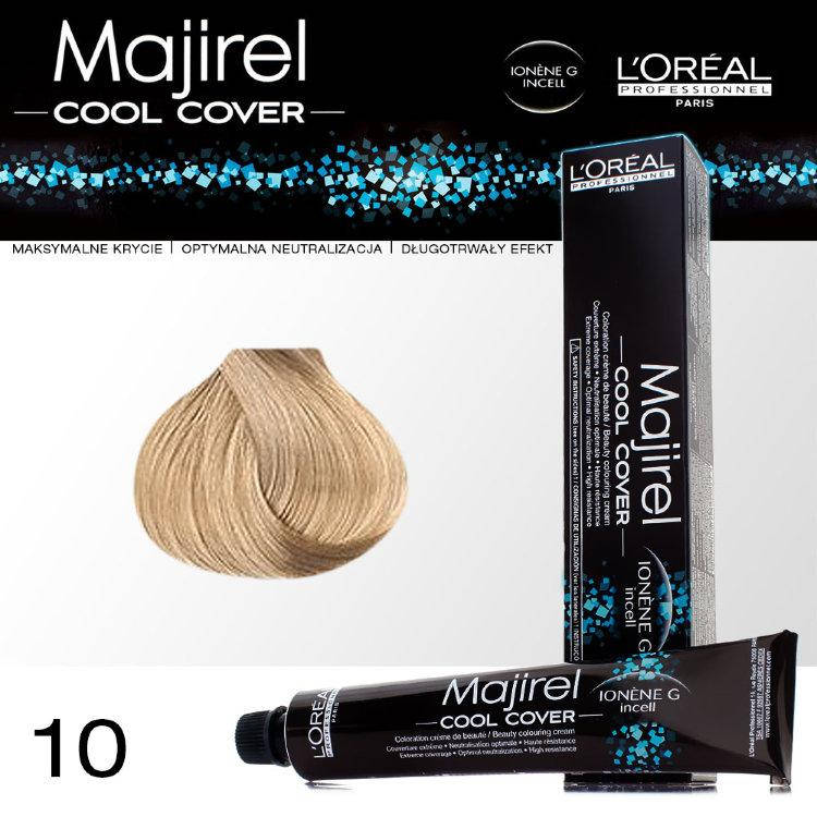 

Cтойкая крем-краска для волос 50 мл L'Oreal Professionnel Majirel Cool Cover 10 Очень очень светлый блондин.