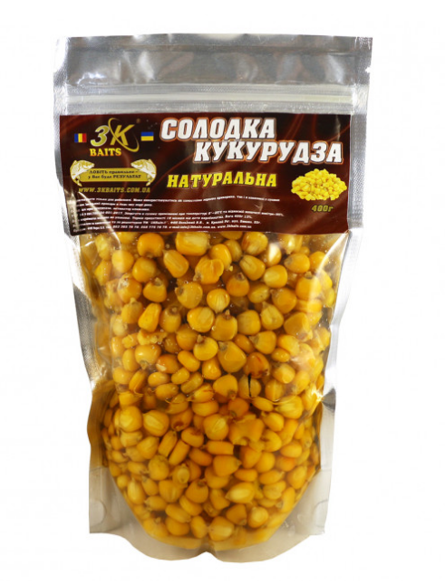 

Прикорм 3KBaits Сладкая кукуруза Натуральная 400гр