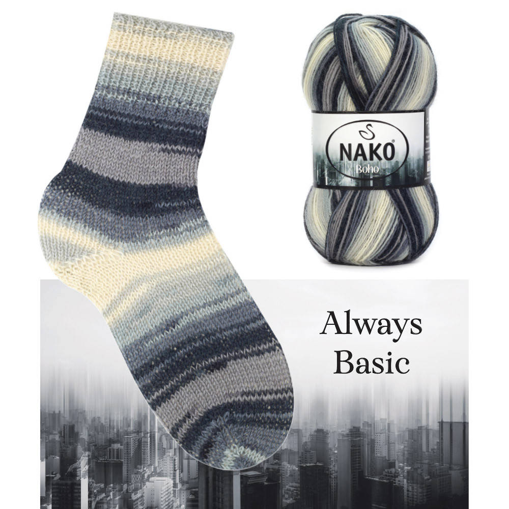 

Nako Boho Konsept 82449 75% шерсть,25% поліамід