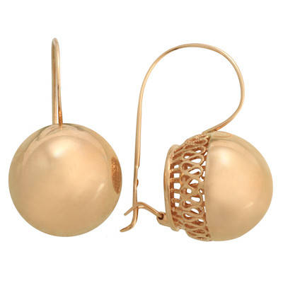 

20 мм. Серьги шары. Xuping 18k