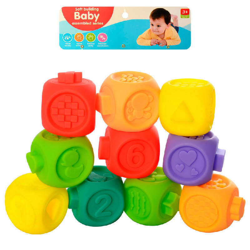 

Тактильные мячики - пищалки A101-8, 10 шт