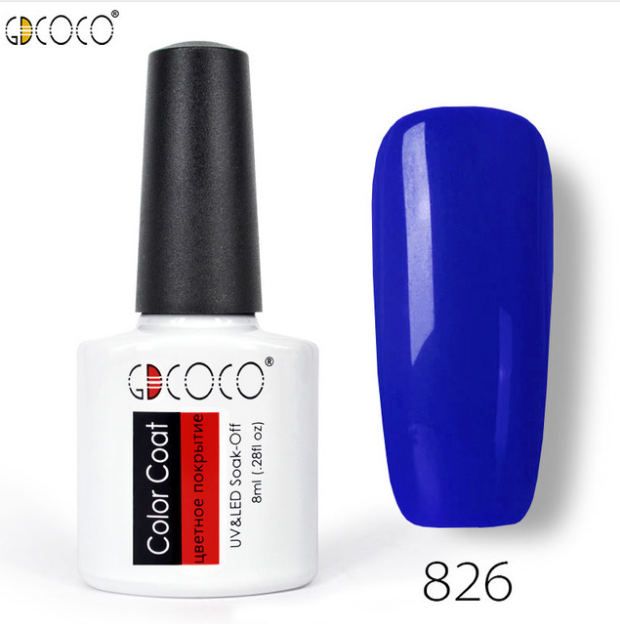 

Гель-лак GDCOCO 8 мл, №826 (ярко-синий)