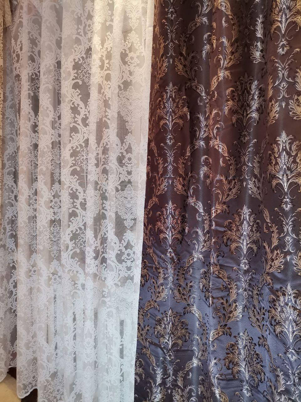

Шторы Zanaviska Корона Жаккард Ширина 150 см Шоколад ( Арт 100 шок )