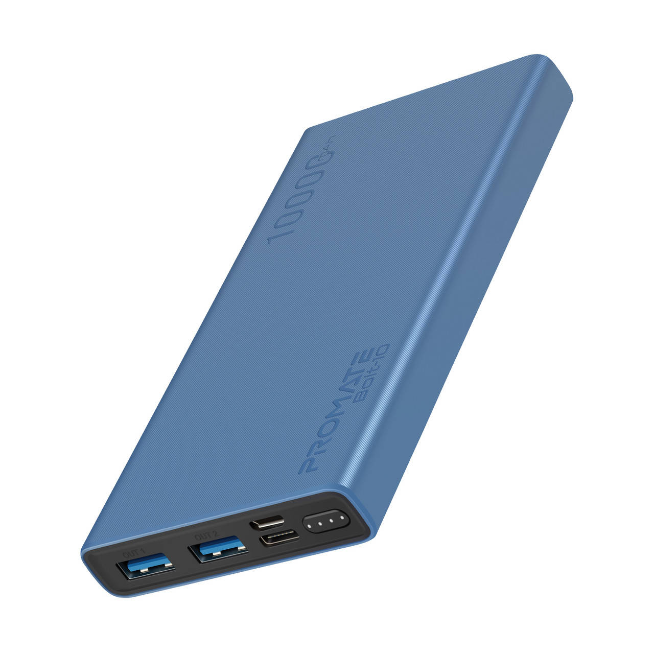 

УМБ Bolt-10 10000 mAh 10Вт 2xUSB Blue