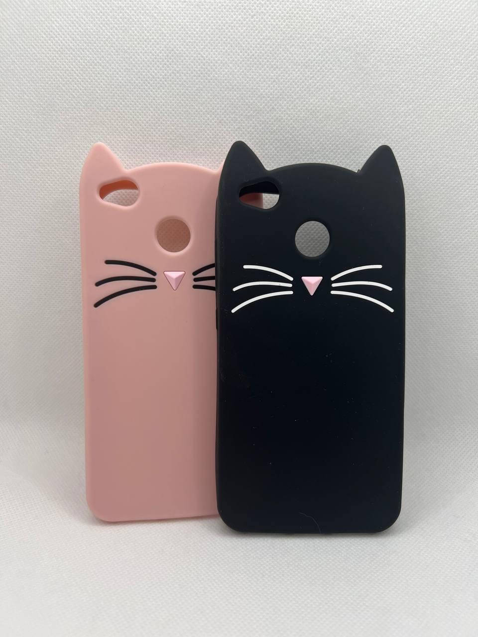 

Резиновый 3D чехол для Xiaomi Redmi 4X Кот Усы, Разные цвета