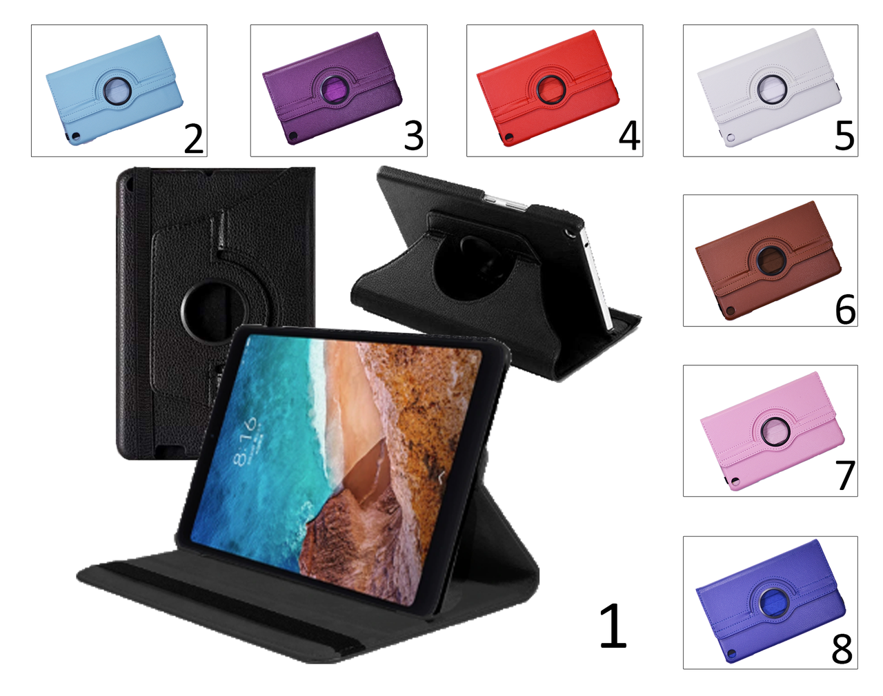 

Откидной чехол для Xiaomi Mi Pad 4 с разворотом на 360 градусов