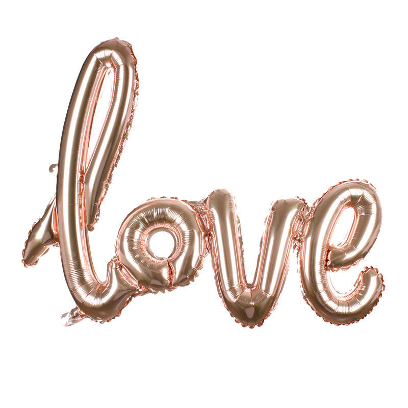 

Фольгированный шар надпись Love розовое золото Китай