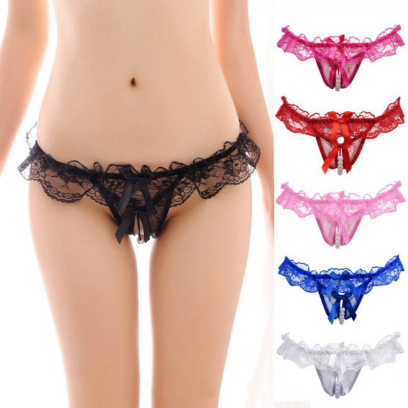 

Эротическое белье: сексуальные трусики с бусинками.