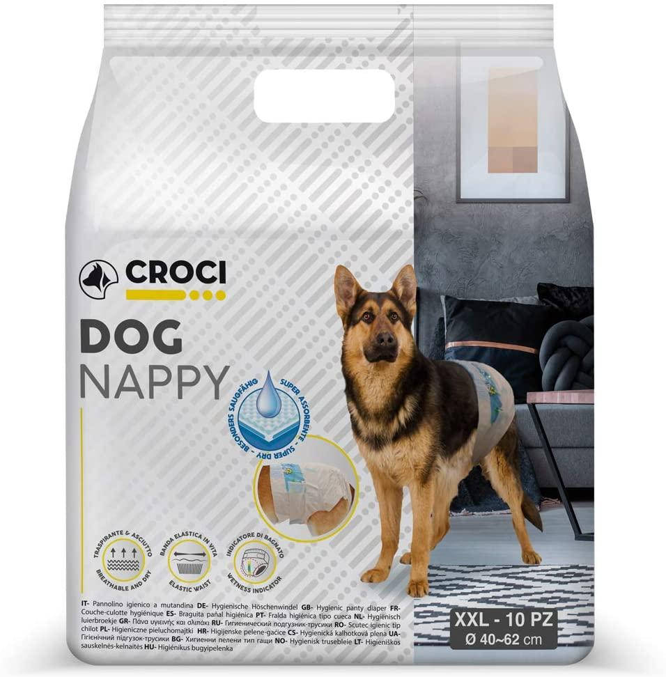 

Подгузники для собак 40-62 см Croci Dog nappy XXL (10 шт/уп)