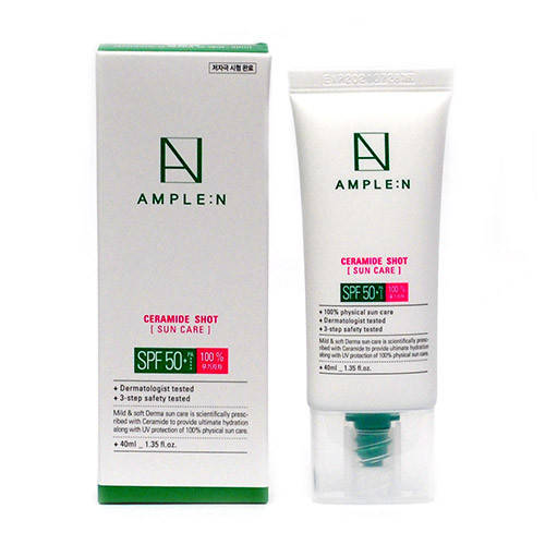 

Солнцезащитный крем с керамидами Ample:N Ceramide Shot Sun Care SPF 50+/PA++++ 40 мл