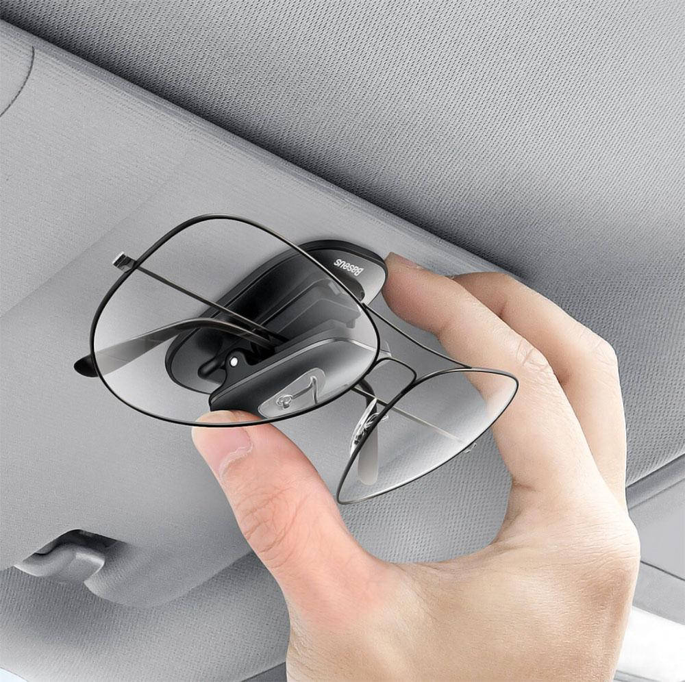 

Держатель, крепление для очков Baseus Platinum Vehicle Eyewear Clip (ACYJN-A01) Black
