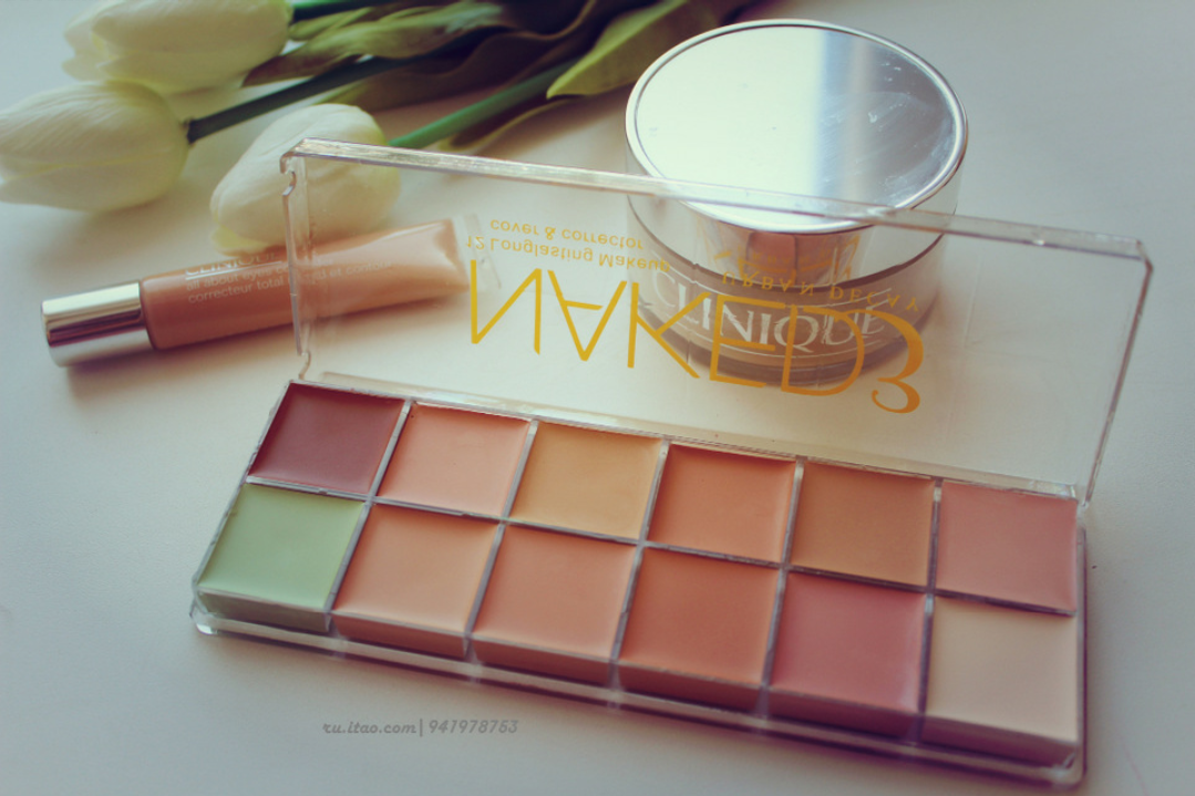 

Палитра/палетка консилеров корректоры 12 цветов Urban Decay Naked 3