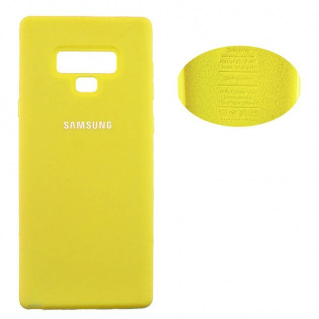 

Чехол Silicone Cover Samsung Note 9 N960 желтый