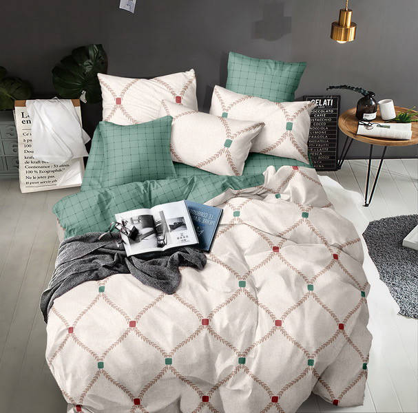 

Комплект полуторка постельного белья из ранфорса ТМ "Ловец снов", Венеция