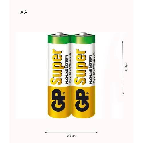 

Батарейки АА* "GP Alkaline" LR6 (кратность заказа - 2 шт)