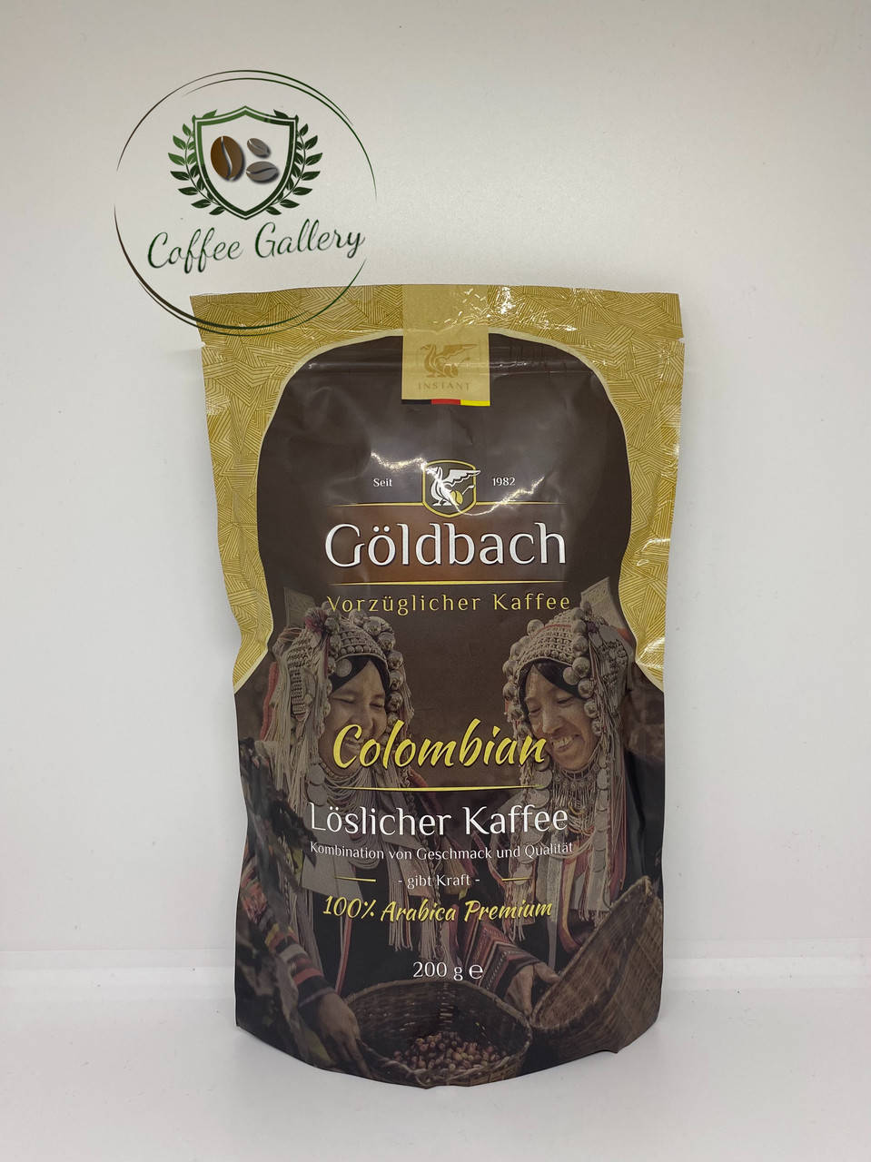 

Кава розчинна Goldbach Colombian 200g 100% Arabica