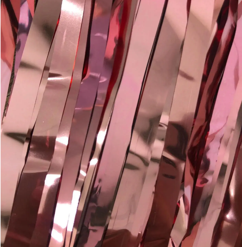 

Завіса фольга Рожеве Золото ГОЛОГРАМА 1х2м, Розовое золото