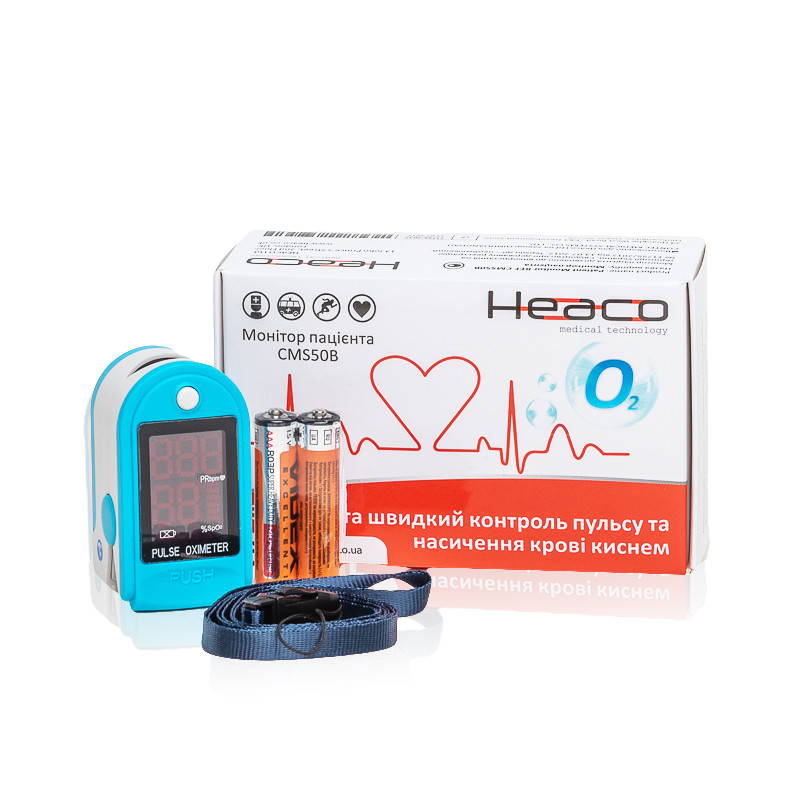 

Пульсоксиметр СMS50B (Heaco), Голубой