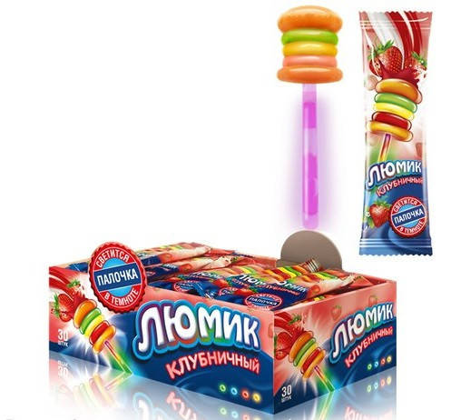 

Леденцы Люмик со светящейса палочкой