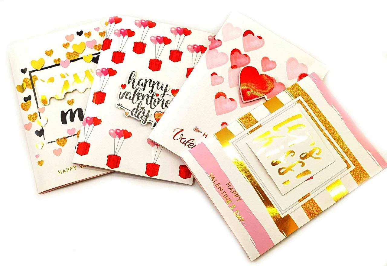

Открытка музыкальная с конвертом "Valentines Day"(19х13 см)