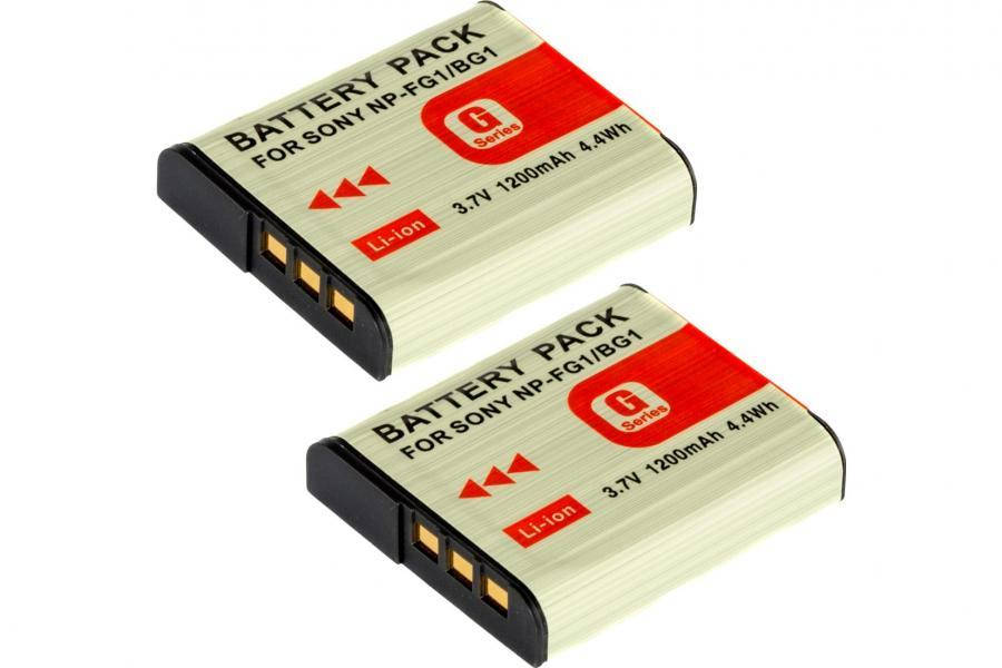 

2-Pack NP-BG1 комплект из 2 аккумуляторов BestBatt Sony NP-BG1