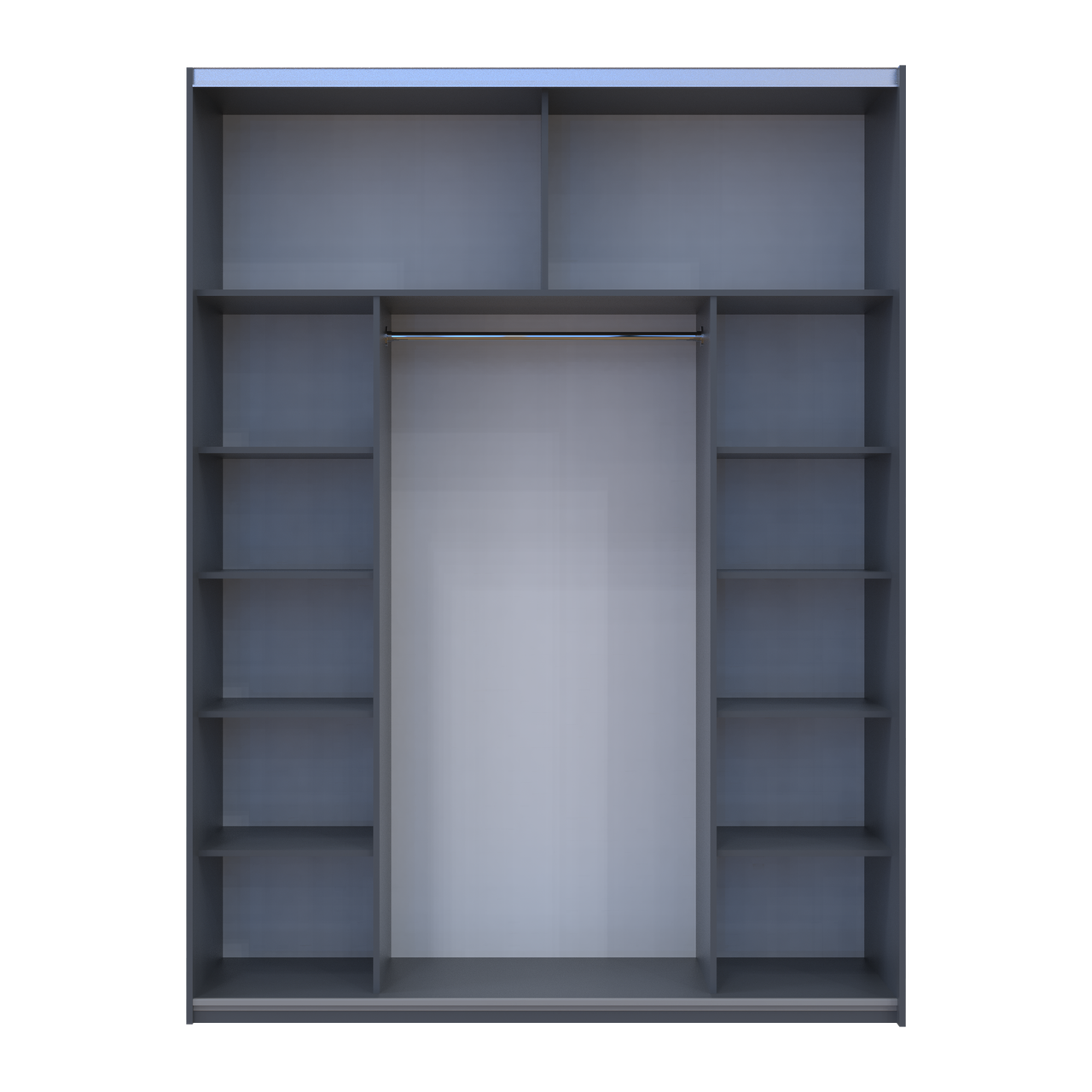 Шафа купе Doros G-Caiser Графіт/Білий 2 ДСП / 3 частини 180х60х240 (44900262) 4