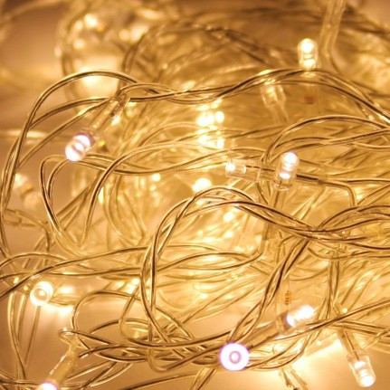 

Гирлянда 100 LED на белом проводе Теплый белый