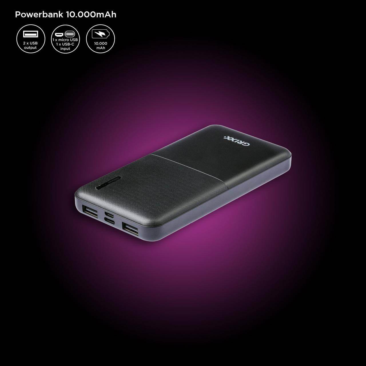 

Powerbank Grixx 10000 mAh