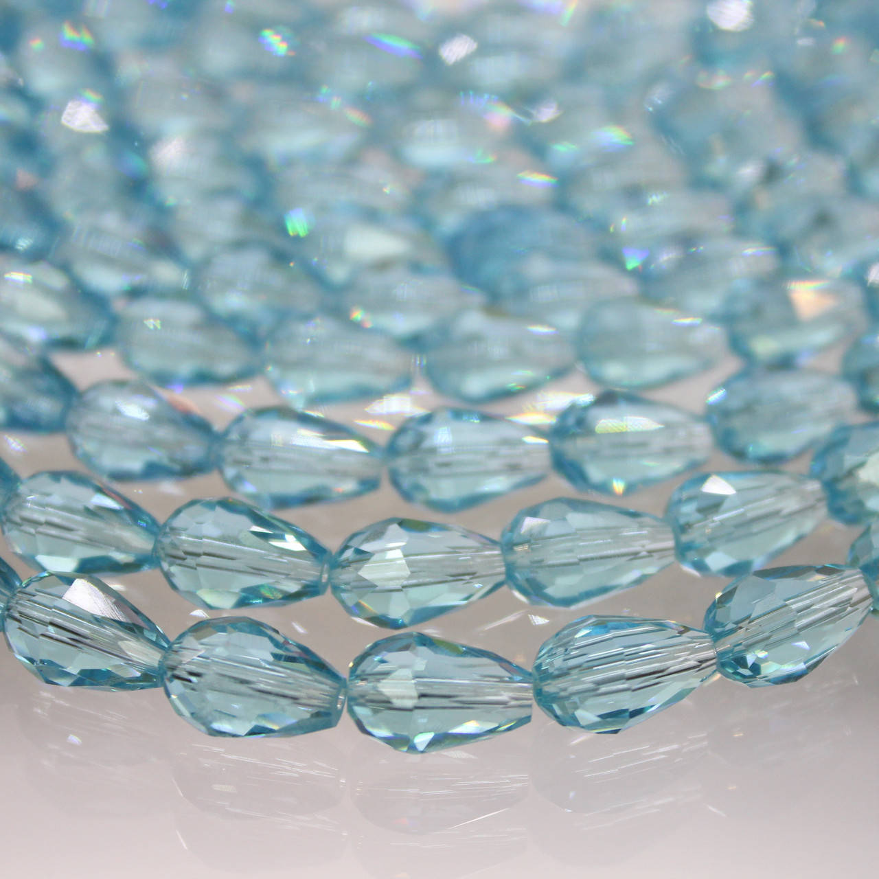 

Бусина капля 8х11мм, Aquamarine, 1шт