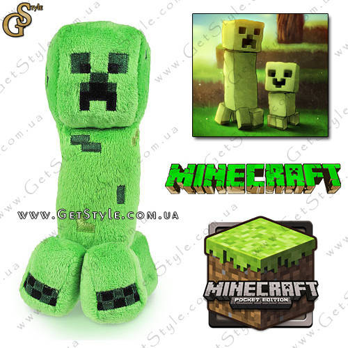 

Детеныш Крипер из Minecraft - "Creeper Baby" - 17 х 6 см, Зелёный