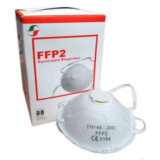 

Маска лицевая FFP2 защитная полумаска для лица с клапаном