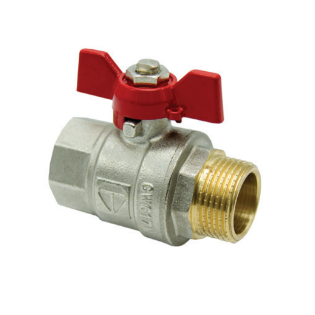 

Кран шаровой HLV Optima 1/2" (рукоятка ”бабочка”, внутренняя-наружная резьба)