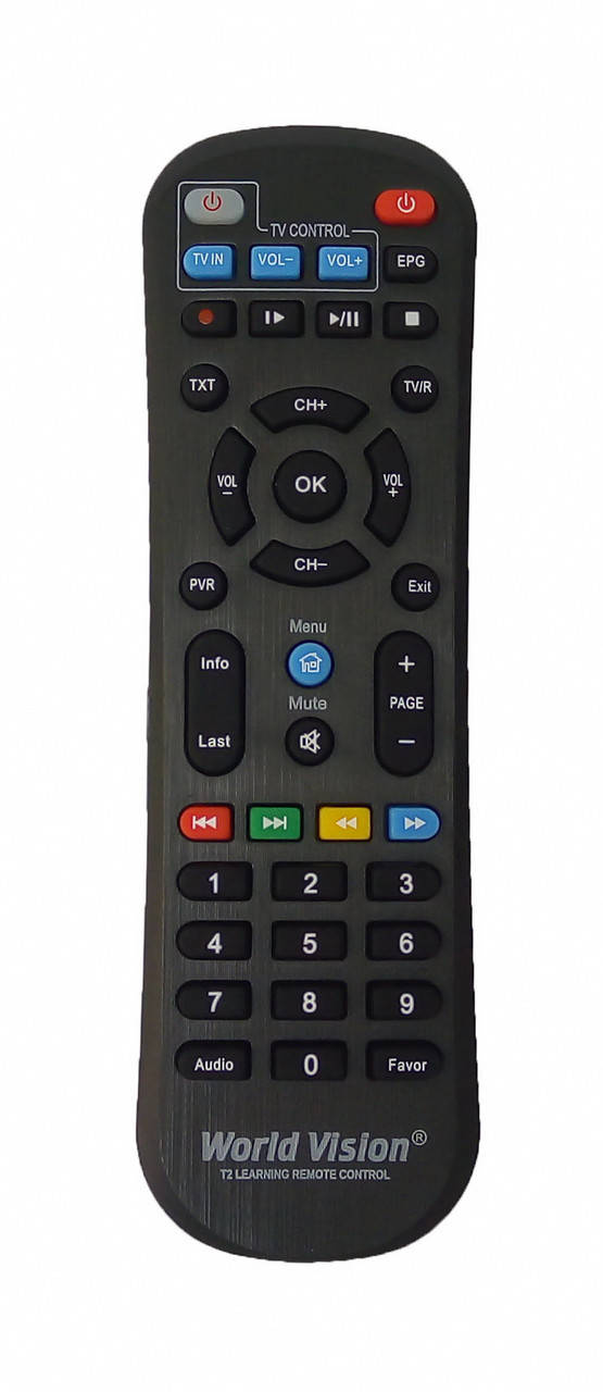 

Обучаемый пульт ДУ к Т2 тюнерам T2 World Vision Т61M T62D Т62M T70, Красный
