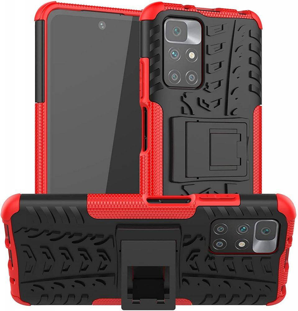 

Защитный чехол Xiaomi Redmi 10 (бронированный бампер) Красный