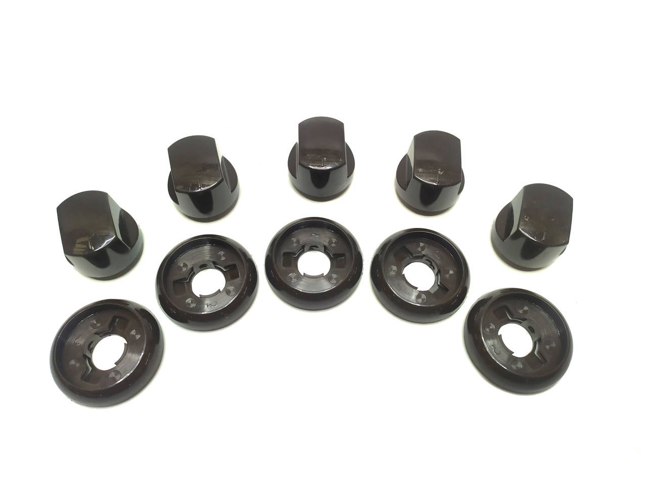 

Ручки для плиты Greta коричневые термостойкие