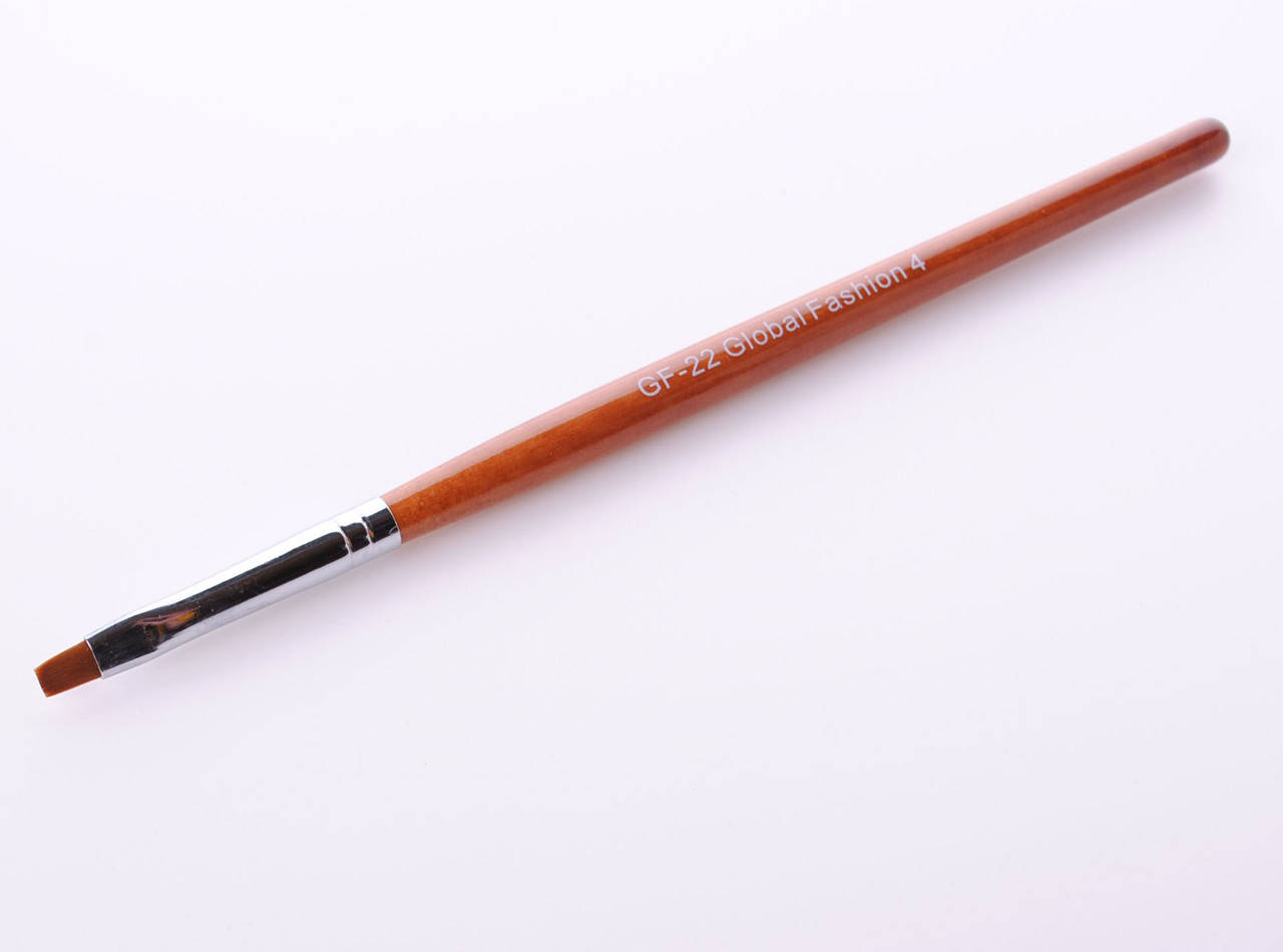 

Кисти для геля GF - 22 Global Fаshion 4 (ровная)