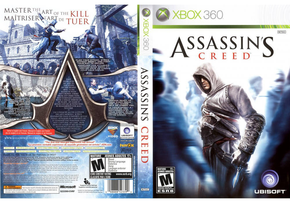 

Игра для игровой консоли Xbox 360, Assassin's Creed