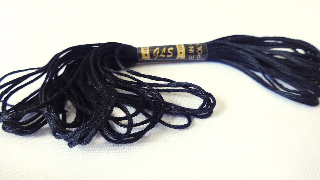 

Мулине хлопок черное Китай (8 м), Черный