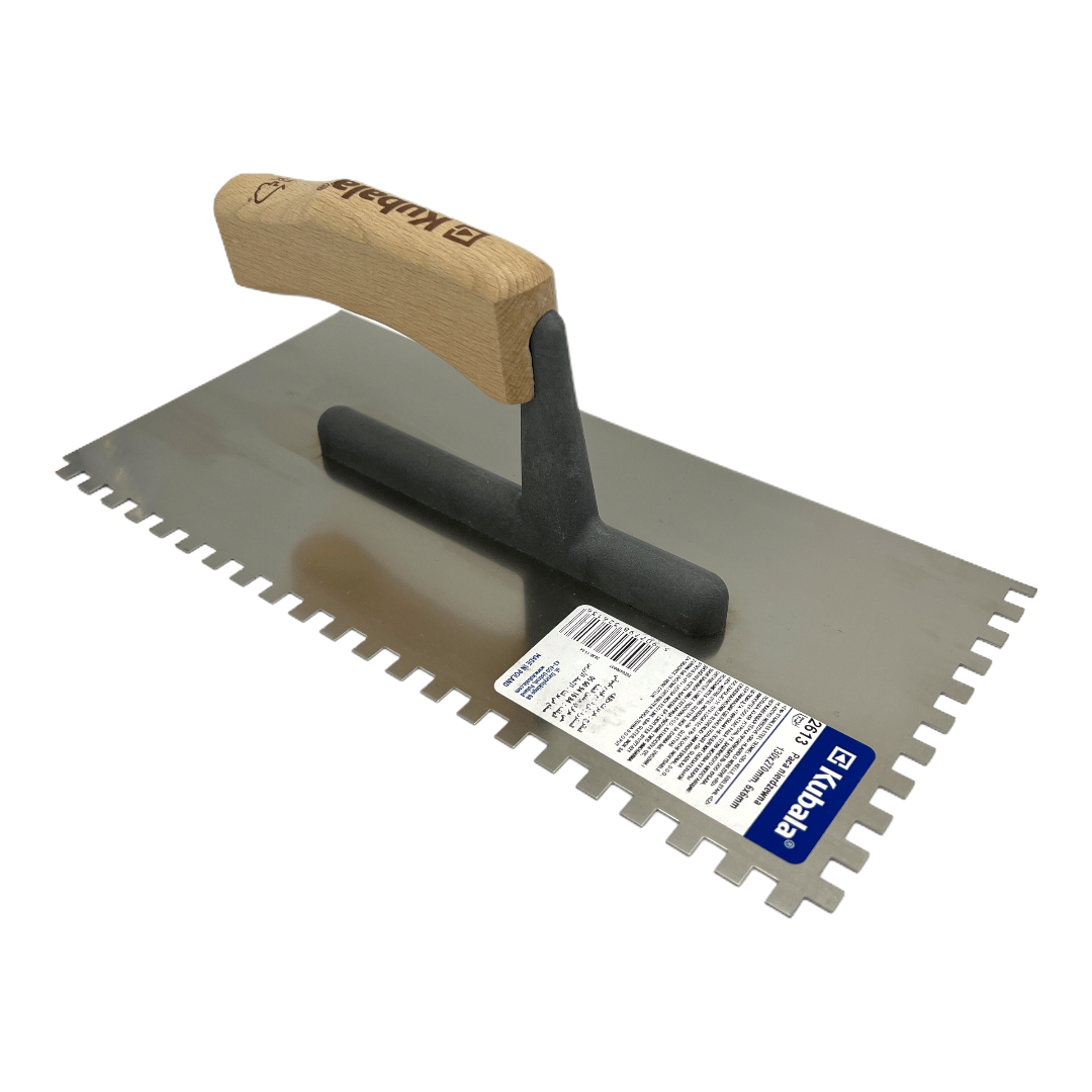 

Зубчатый шпатель Kubala ECO-Line (зуб 6 мм) буковая ручка (2613)