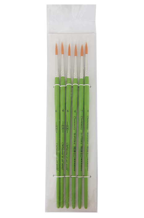 

Пензлик синтетика круглий №6 ZB.6932SR-6 KIDS ZiBi (6/60шт)