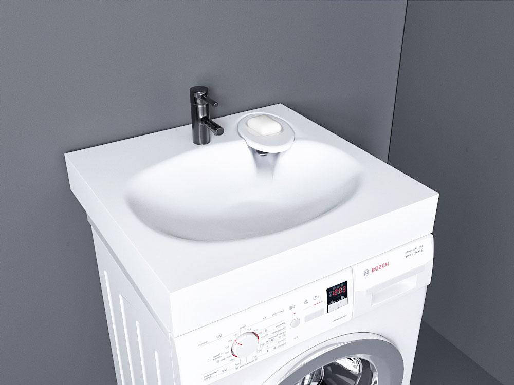 

Умывальник, Раковина, над стиральную машину Luxor Blansh, Белый